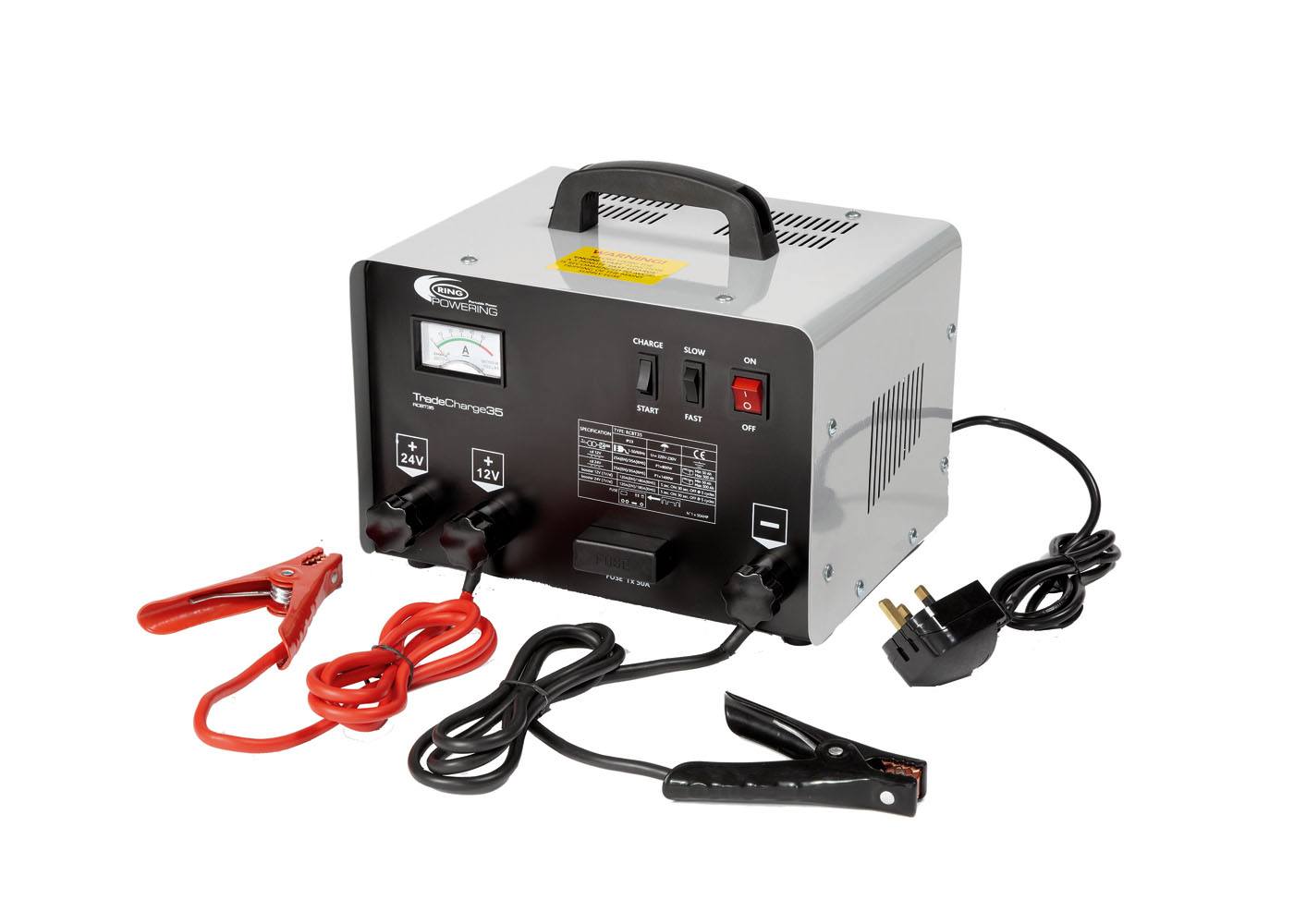 Workshop Battery Charger | 35A Workshop Charger with 180A Jump